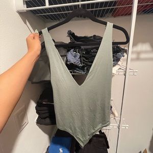 Urban Outfitters Green Bodysuit